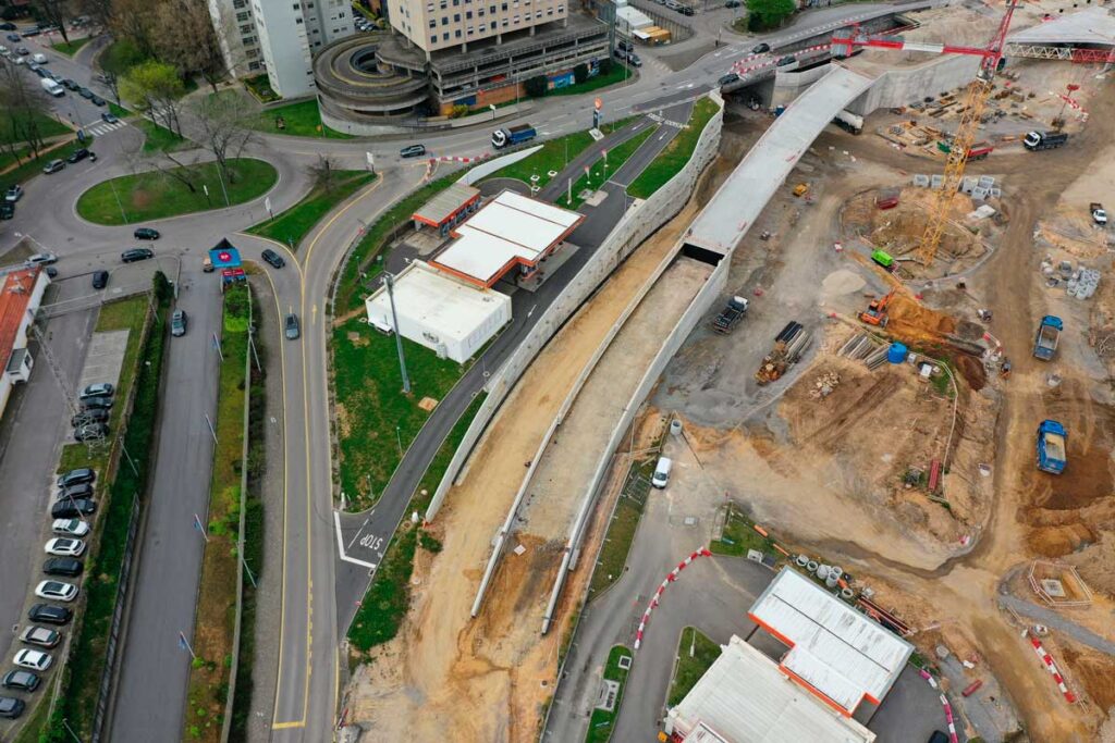 Electrificación de la nueva Línea Rubí del Metro do Porto